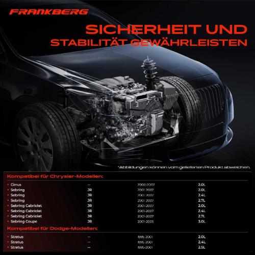 2x Motorlager Getriebelagerlager Vorne und Hinten für Chrysler Sebring JR Dodge Stratus Bild 2x Motorlager Getriebelagerlager Vorne und Hinten für Chrysler Sebring JR Dodge Stratus