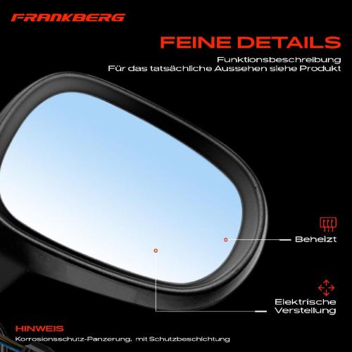 Frankberg 1x Außenspiegel Rechts für Renault Modus/Grand Modus F/JP0 Bj ab 2004 Bild Frankberg 1x Außenspiegel Rechts für Renault Modus/Grand Modus F/JP0 Bj ab 2004
