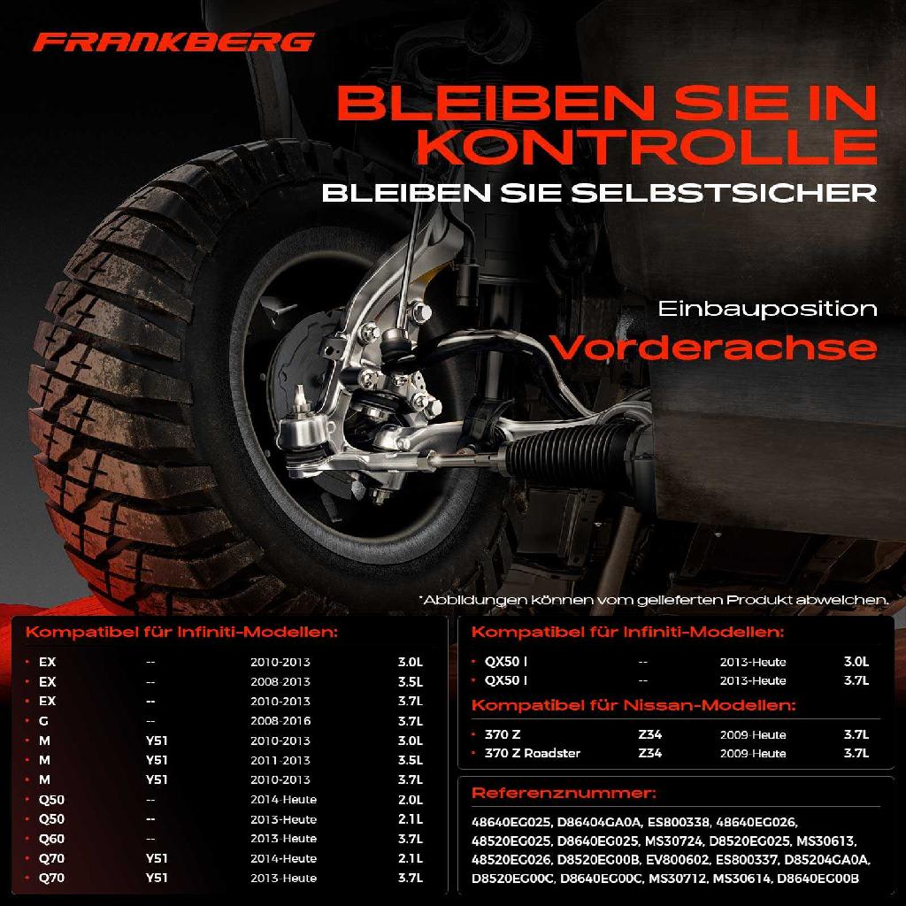 1x Querlenker Satz Vorderachse für Infiniti EX G Cabriolet Stufenheck M Q50 Q60 Coupe Q70 QX50 I Nissan