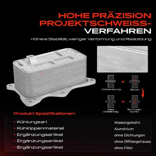 1x Ölkühler Motoröl für Mercedes-Benz C-Klasse W205 A-Klasse W177 B-Klasse Bild 1x Ölkühler Motoröl für Mercedes-Benz C-Klasse W205 A-Klasse W177 B-Klasse