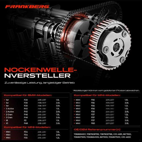 2x Nockenwellenversteller für BMW F20 F45 F30 F80 F31 MINI F56 F57 F54 Bild 2x Nockenwellenversteller für BMW F20 F45 F30 F80 F31 MINI F56 F57 F54