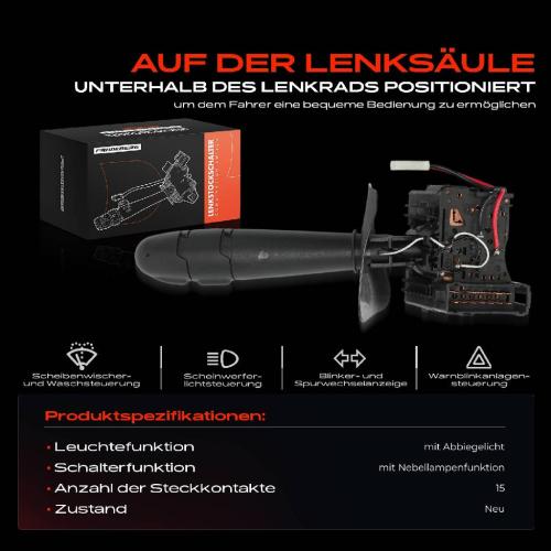 1x Kombischalter Lenkstockschalter für Renault Thalia I LB Bj ab 1998 Bild 1x Kombischalter Lenkstockschalter für Renault Thalia I LB Bj ab 1998