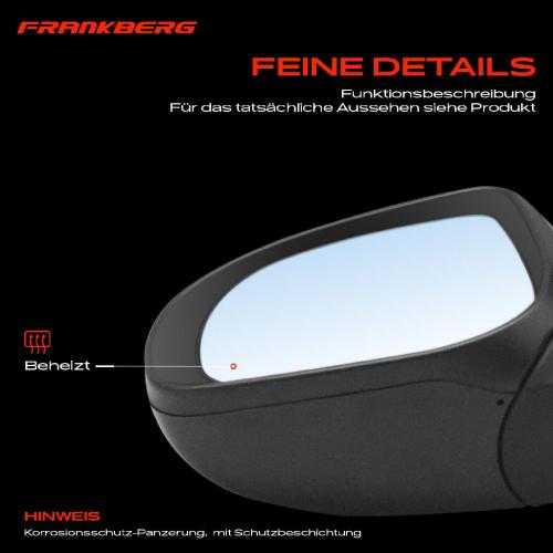 Frankberg 1x Außenspiegel Links für Hyundai i20 PB PBT 1.1L 1.2L 1.4L 1.6L 2012-2015 Bild Frankberg 1x Außenspiegel Links für Hyundai i20 PB PBT 1.1L 1.2L 1.4L 1.6L 2012-2015