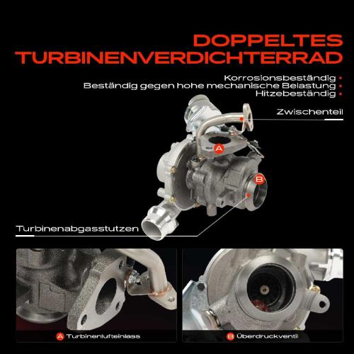 1x Abgasturbolader für Mercedes-Benz W415 Citan Mixto (Double Cabin) Citan Tourer Renault Captur I H5 J5 Bild 1x Abgasturbolader für Mercedes-Benz W415 Citan Mixto (Double Cabin) Citan Tourer Renault Captur I H5 J5