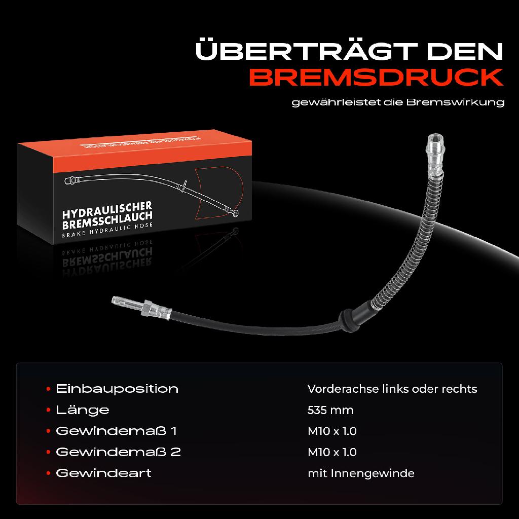 1x Bremsschlauch Bremsschläuche Vorderachse Links oder Rechts für Mercedes-Benz CLS C218 E-Klasse