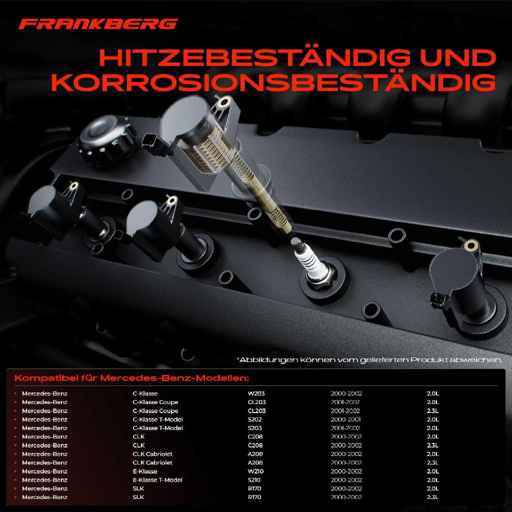 4x Zündmodul Zündspule für Mercedes-Benz W203 CL203 S202 S203 C208 A208 W210 S210 R170 2.0L 2.3L 2000-2002