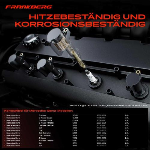 Frankberg 4x Zündmodul Zündspule für Mercedes-Benz W203 CL203 S202 S203 C208 A208 W210 S210 R170 2.0L 2.3L 2000-2002 Bild Frankberg 4x Zündmodul Zündspule für Mercedes-Benz W203 CL203 S202 S203 C208 A208 W210 S210 R170 2.0L 2.3L 2000-2002