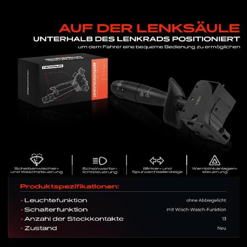 1x Kombischalter Lenkstockschalter für Dacia Logan LS Logan Express FS Sandero Schrägheck Bild 1x Kombischalter Lenkstockschalter für Dacia Logan LS Logan Express FS Sandero Schrägheck