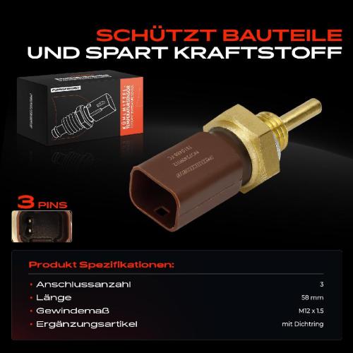 1x Kühlmitteltemperatur Sensor Temperatursensor für Fiat Multipla Marea Seicento Bild 1x Kühlmitteltemperatur Sensor Temperatursensor für Fiat Multipla Marea Seicento