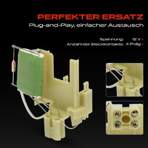 1x Widerstand Vorwiderstand Gebläsemotor für Opel Calibra A C89 Vectra A CC J89 Bild 1x Widerstand Vorwiderstand Gebläsemotor für Opel Calibra A C89 Vectra A CC J89