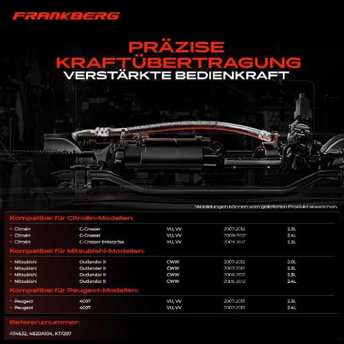 1x Seilzug Feststellbremse Hinterachse links für Citroen C-Crosser Mitsubishi Peugeot Bild 1x Seilzug Feststellbremse Hinterachse links für Citroen C-Crosser Mitsubishi Peugeot