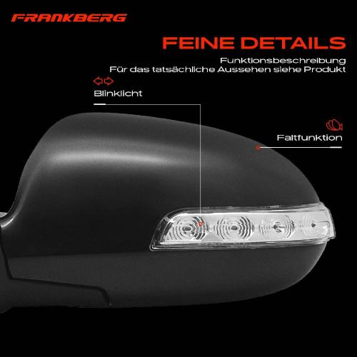 Frankberg 1x Außenspiegel Links für Hyundai i30 Kombi FD 1.4L 1.6L 2.0L 2007-2012 Bild Frankberg 1x Außenspiegel Links für Hyundai i30 Kombi FD 1.4L 1.6L 2.0L 2007-2012