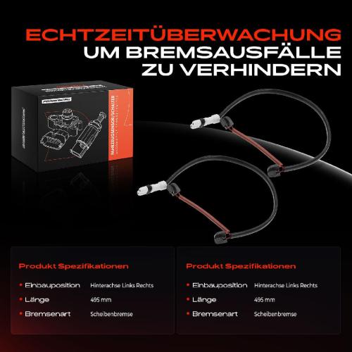 2x Warnkontakt Bremsbelagverschleiß Hinterachse für Porsche 911 997 Cabriolet Targa Bild 2x Warnkontakt Bremsbelagverschleiß Hinterachse für Porsche 911 997 Cabriolet Targa