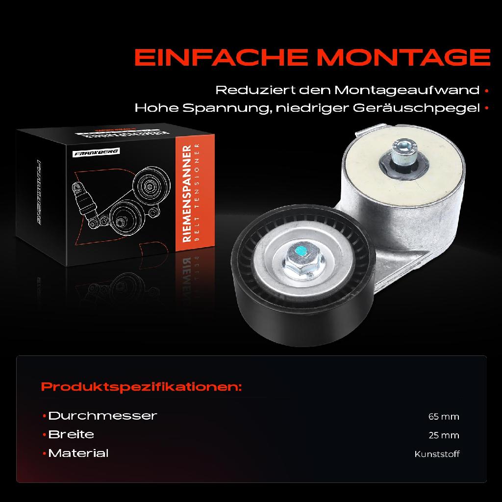 1x Spannrolle Riemenspanner für Alfa Romeo Giulietta Mito Fiat Punto Lancia Opel