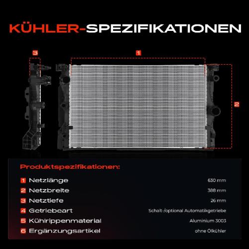 1x Kühler Wasserkühler Motorkühler für BMW 5er F90 G30 5er Touring G31 518d 520d Bild 1x Kühler Wasserkühler Motorkühler für BMW 5er F90 G30 5er Touring G31 518d 520d