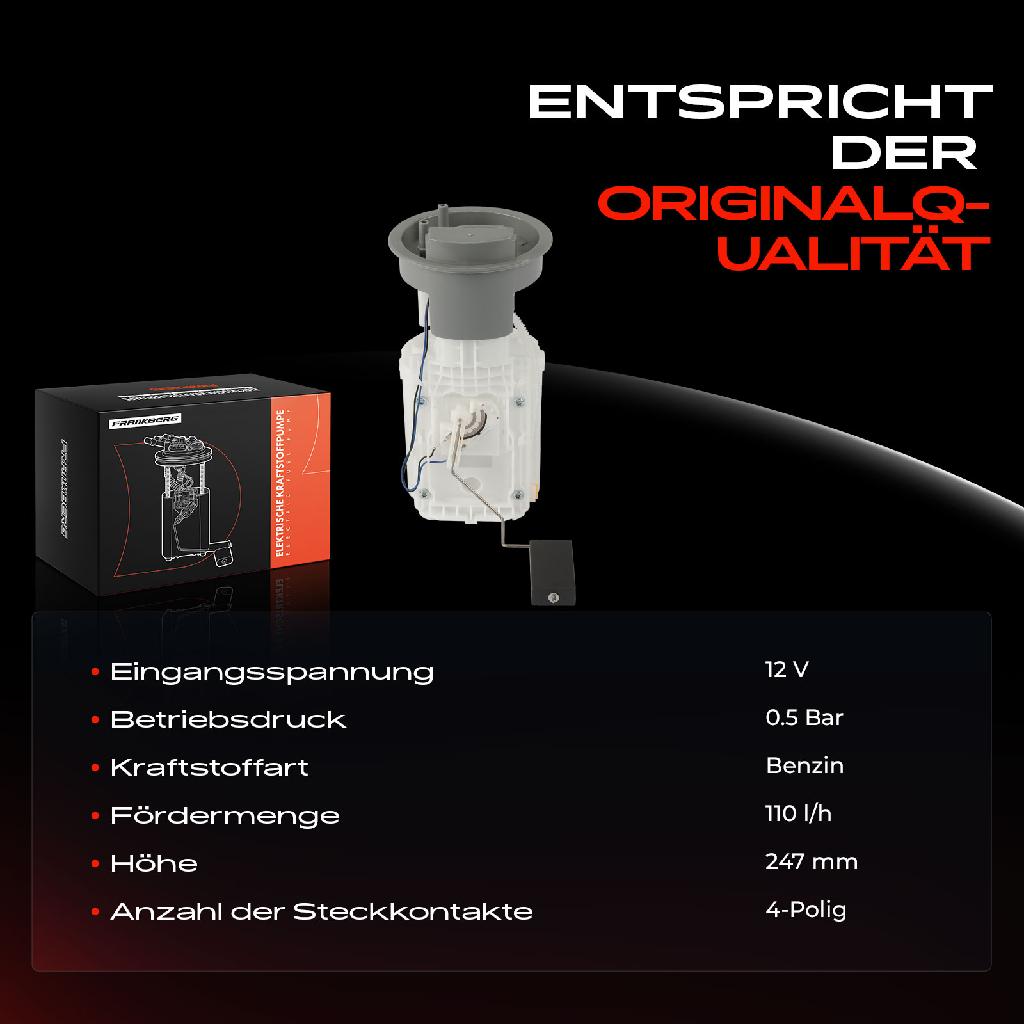 1x Kraftstoffpumpe für VW Bora Variant Golf IV Van New Beetle Cabriolet Audi A3 Seat Leon Toledo II Skoda