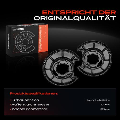 2x Ankerblech Bremsscheibe Hinterachse Beidseitig für Mercedes-Benz W168 A 160 Vaneo 414 1.6L Bild 2x Ankerblech Bremsscheibe Hinterachse Beidseitig für Mercedes-Benz W168 A 160 Vaneo 414 1.6L