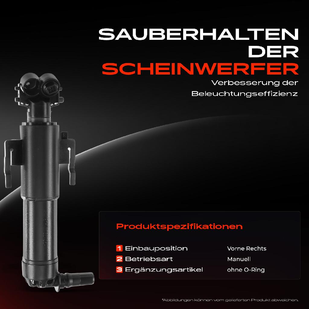 1x Scheinwerferreinigung Waschwasserdüse Vorne Rechts für BMW 7er G11 G12 2015-2018