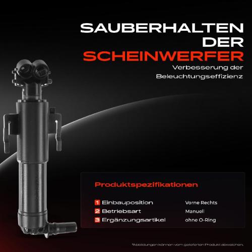 1x Scheinwerferreinigung Waschwasserdüse Vorne Rechts für BMW 7er G11 G12 2015-2018 Bild 1x Scheinwerferreinigung Waschwasserdüse Vorne Rechts für BMW 7er G11 G12 2015-2018