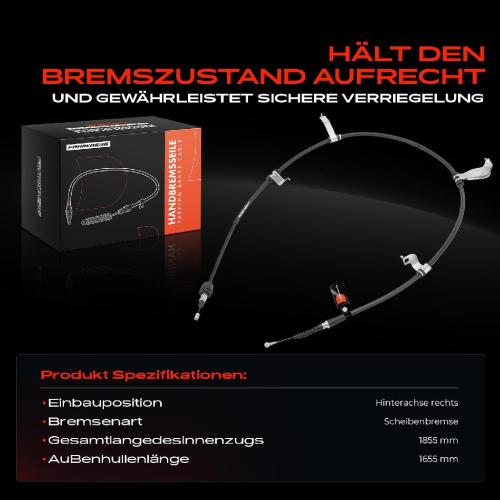 1x Seilzug Feststellbremse Hinterachse rechts für Hyundai iX20 KIA Venga Hatchback Van YN Bild 1x Seilzug Feststellbremse Hinterachse rechts für Hyundai iX20 KIA Venga Hatchback Van YN