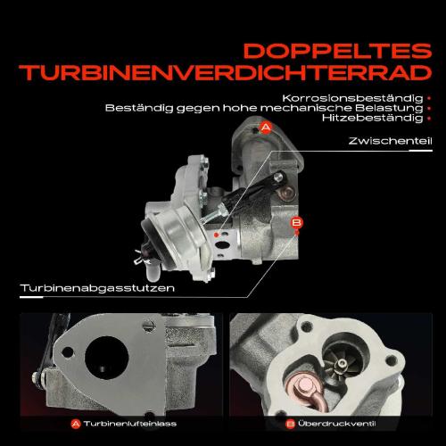 Frankberg 1x Abgasturbolader für Opel Agila (A) Combo Kasten/MPV Tour Corsa C Kasten/Schrägheck Meriva Suzuki Bild Frankberg 1x Abgasturbolader für Opel Agila (A) Combo Kasten/MPV Tour Corsa C Kasten/Schrägheck Meriva Suzuki