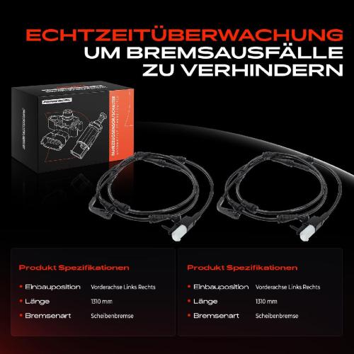 2x Warnkontakt Bremsbelagverschleiß Vorderachse für Land Rover Discovery V Range Rover Bild 2x Warnkontakt Bremsbelagverschleiß Vorderachse für Land Rover Discovery V Range Rover