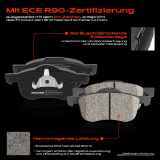 4x Bremsbeläge Vorderachse für Volvo S60 I S80 V70 II XC70 Cross Country 1998-2010