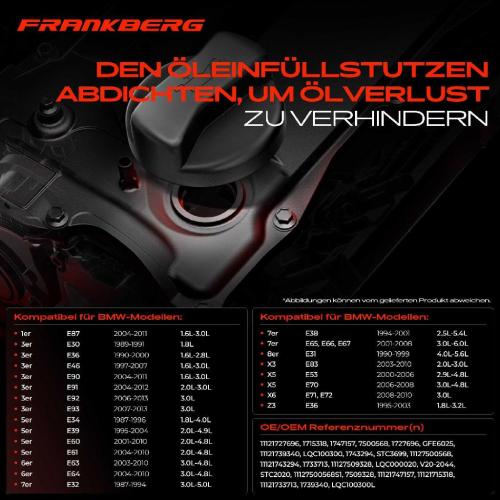 1x Ölverschlusskappe Öldeckel Ölkappe für BMW E34 E36 E87 E83 Land Rover Freelander Bild 1x Ölverschlusskappe Öldeckel Ölkappe für BMW E34 E36 E87 E83 Land Rover Freelander