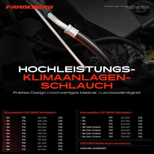 1x Niederdruckleitung Klimaanlage für BMW 5er F10 F11 F07 6er F12 F06 7er F01 F02 Bild 1x Niederdruckleitung Klimaanlage für BMW 5er F10 F11 F07 6er F12 F06 7er F01 F02