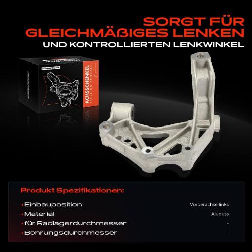 Frankberg 1x Achsschenkel Radaufhängung Vorderachse Links für VW Polo Fox Schrägheck 5Z1 5Z3 5Z4 Bild Frankberg 1x Achsschenkel Radaufhängung Vorderachse Links für VW Polo Fox Schrägheck 5Z1 5Z3 5Z4