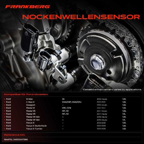1x Nockenwellenposition Sensor für Ford B-Max C-Max II Ecosport Fiesta VI VII 1.0L Bild 1x Nockenwellenposition Sensor für Ford B-Max C-Max II Ecosport Fiesta VI VII 1.0L