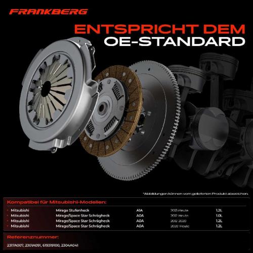 1x Kupplungssatz für Mitsubishi Mirage Stufenheck A1A Mirage/Space Star Schrägheck A0A 1.2L 1.0L Bild 1x Kupplungssatz für Mitsubishi Mirage Stufenheck A1A Mirage/Space Star Schrägheck A0A 1.2L 1.0L