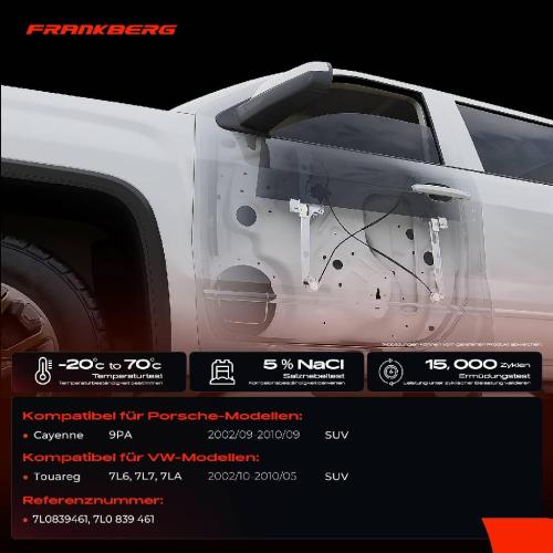Frankberg 1x Fensterheber Hinten Links für VW Touareg 7LA 7L6 7L7 Porsche Cayenne 9PA Bild Frankberg 1x Fensterheber Hinten Links für VW Touareg 7LA 7L6 7L7 Porsche Cayenne 9PA