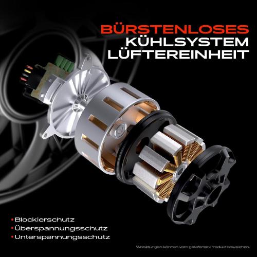 Frankberg 1x Motorkühller Einfachlüfter ohne Kühlerlüfterrahmen VW Polo 6N Lupo Ford Galaxy Seat Alhambra Bild Frankberg 1x Motorkühller Einfachlüfter ohne Kühlerlüfterrahmen VW Polo 6N Lupo Ford Galaxy Seat Alhambra