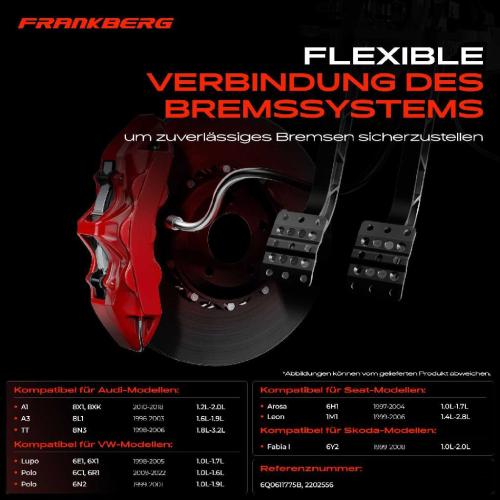 1x Bremsschlauch Bremsschläuche Hinterachse Links oder Rechts für VW Golf IV Bora Audi A3 Skoda Octavia I Seat Leon Bild 1x Bremsschlauch Bremsschläuche Hinterachse Links oder Rechts für VW Golf IV Bora Audi A3 Skoda Octavia I Seat Leon