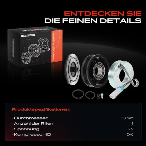 1x Magnetkupplung Klimakompressor für Opel Astra G T98 F70 Astra H A04 Combo Meriva Bild 1x Magnetkupplung Klimakompressor für Opel Astra G T98 F70 Astra H A04 Combo Meriva