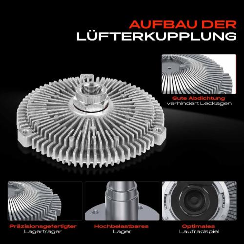 1x Lüfterkupplung Kühlerlüfte für Audi A6 C4 4B Avant A8 4D Bild 1x Lüfterkupplung Kühlerlüfte für Audi A6 C4 4B Avant A8 4D