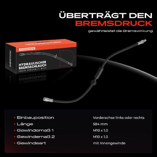 Frankberg 1x Bremsschlauch Bremsschläuche Vorderachse Links oder Rechts für Mercedes-Benz GL-Klasse M-Klasse X164 W164 4matic Bild Frankberg 1x Bremsschlauch Bremsschläuche Vorderachse Links oder Rechts für Mercedes-Benz GL-Klasse M-Klasse X164 W164 4matic