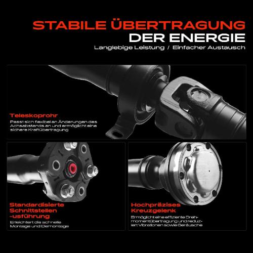 1x Kardanwelle Gelenkwelle Hinterachse für BMW X5 E53 3.0L 4.4L 2000-2003 Bild 1x Kardanwelle Gelenkwelle Hinterachse für BMW X5 E53 3.0L 4.4L 2000-2003