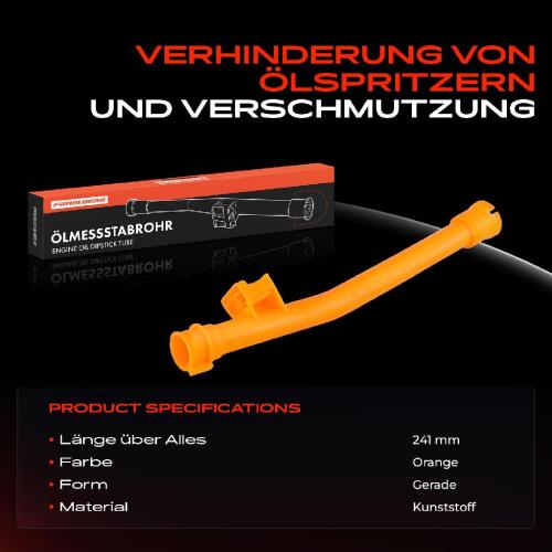 Frankberg 1x Trichter Ölpeilstab für VW Passat 3B2 Audi A4 A6 8E Skoda Superb I Seat Exeo Bild Frankberg 1x Trichter Ölpeilstab für VW Passat 3B2 Audi A4 A6 8E Skoda Superb I Seat Exeo