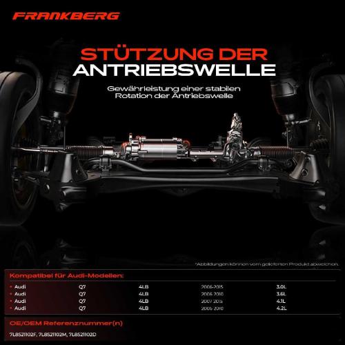 1x Lagerung Gelenkwelle Kardanwellenlager für Audi Q7 4LB 3.0L 2006-2015 Bild 1x Lagerung Gelenkwelle Kardanwellenlager für Audi Q7 4LB 3.0L 2006-2015
