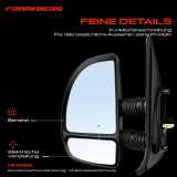 1x Außenspiegel Links für Citroën Jumper Bus Kasten Pritsche Fiat Ducato Peugeot Boxer