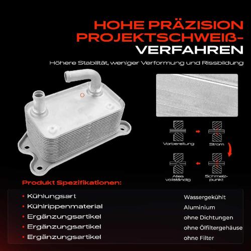 1x Ölkühler Motoröl für Volvo C30 C70 II S40 II S80 II V50 V70 XC60 XC70 II Bild 1x Ölkühler Motoröl für Volvo C30 C70 II S40 II S80 II V50 V70 XC60 XC70 II