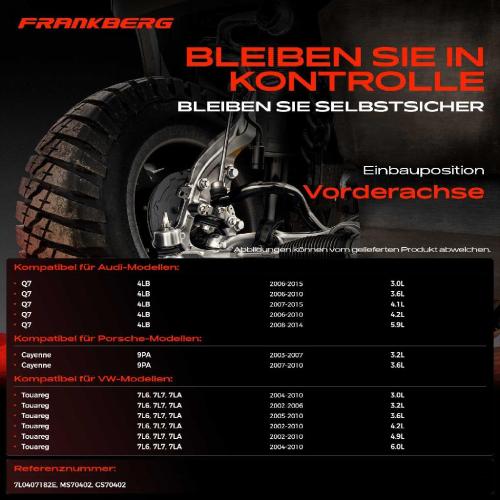2x Lagerbuchse Vorderachse für VW Touareg Audi Q7 Porsche Cayenne 3.0L 3.6L 4.1L 4.2L 2002-2015 Bild 2x Lagerbuchse Vorderachse für VW Touareg Audi Q7 Porsche Cayenne 3.0L 3.6L 4.1L 4.2L 2002-2015