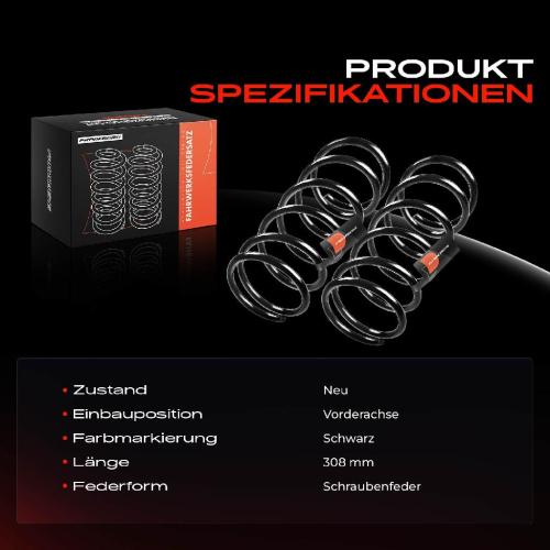 2x Fahrwerksfeder Vorderachse für Ford Capri III GECP 2.8L 1981-1987 Bild 2x Fahrwerksfeder Vorderachse für Ford Capri III GECP 2.8L 1981-1987