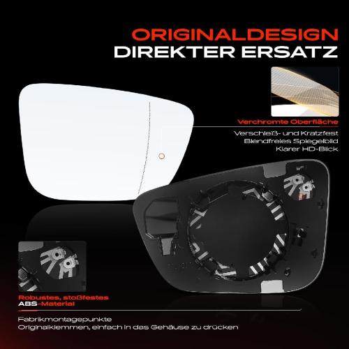 1x Spiegelglas Außenspiegel rechts für BMW 3 Touring Van G21 G20 G28 G80 G31 Bild 1x Spiegelglas Außenspiegel rechts für BMW 3 Touring Van G21 G20 G28 G80 G31