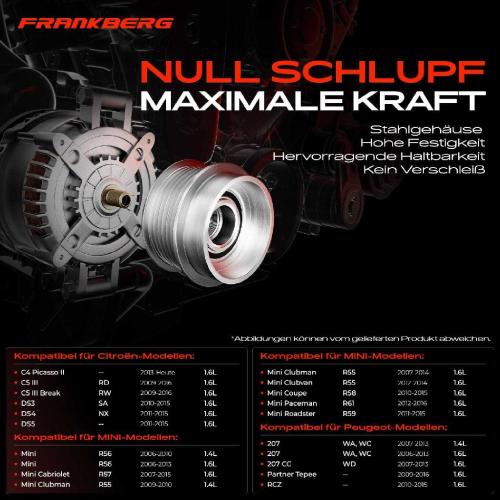 1x Generatorfreilauf Lichtmaschine für Mini R55 R56 R57 Citroën C4 C5 Peugeot 308 Bild 1x Generatorfreilauf Lichtmaschine für Mini R55 R56 R57 Citroën C4 C5 Peugeot 308