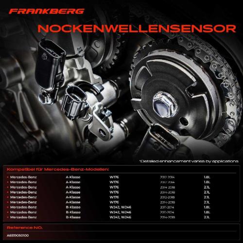 1x Nockenwellenposition Sensor für Mercedes-Benz W176 W242 W246 W205 W204 S204 S205 Bild 1x Nockenwellenposition Sensor für Mercedes-Benz W176 W242 W246 W205 W204 S204 S205