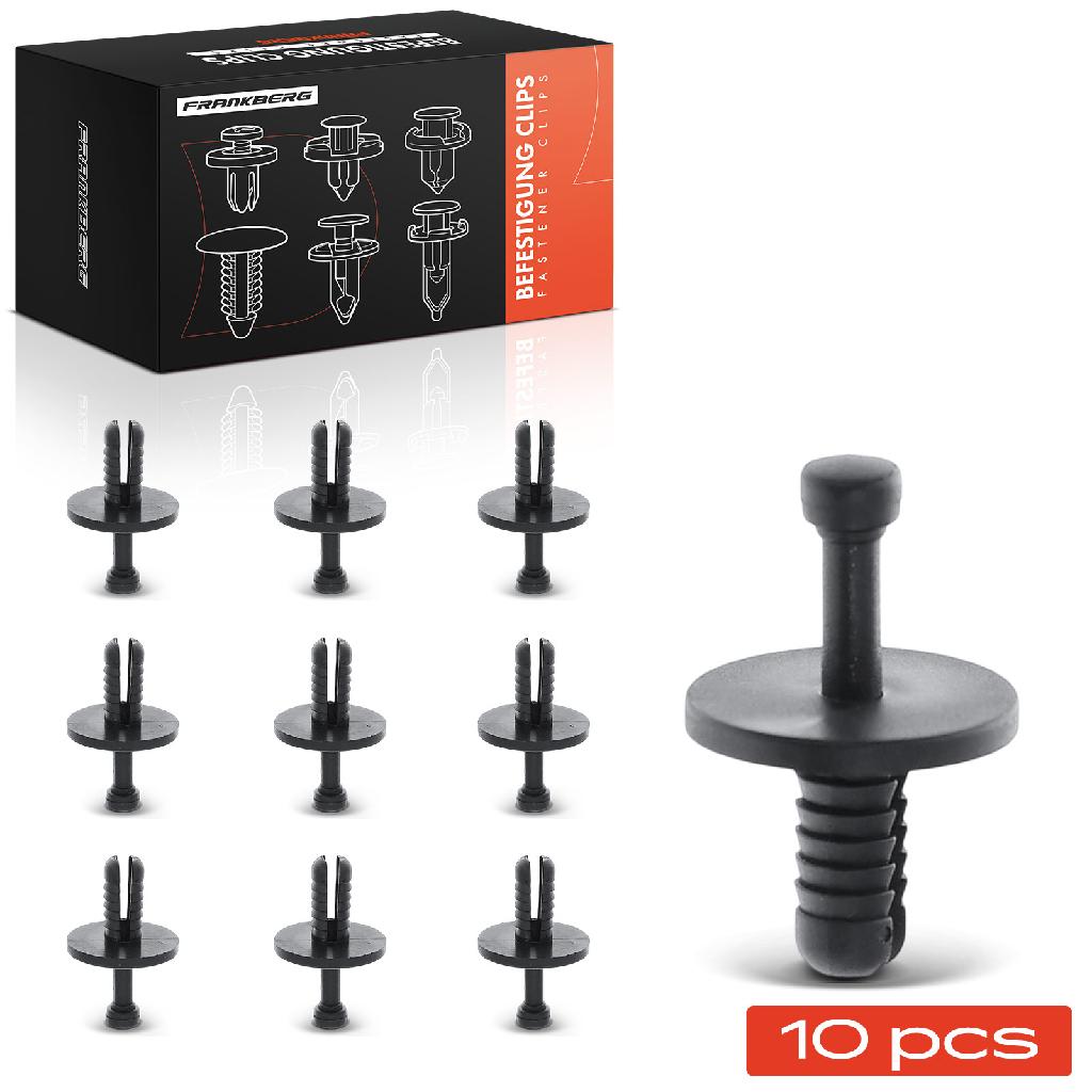 Frankberg 10x Befestigungsclips Verkleidung für BMW 3er E30 316-325 M3 5er E28 518-535 M5
