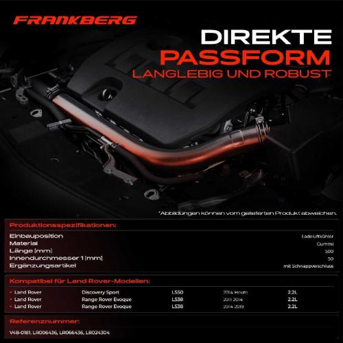 1x Kühlerschlauch Turboschlauch für Land Rover Discovery Sport L550 Range Rover Evoque L538 Bild 1x Kühlerschlauch Turboschlauch für Land Rover Discovery Sport L550 Range Rover Evoque L538